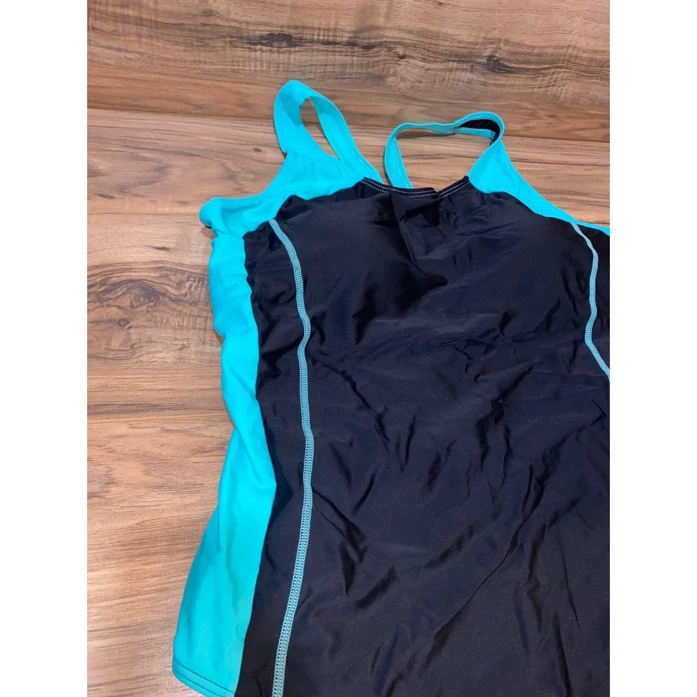 NWOT Tempt‎ Me Womens One Piece Racerback Athletic Swimsuit, XXL